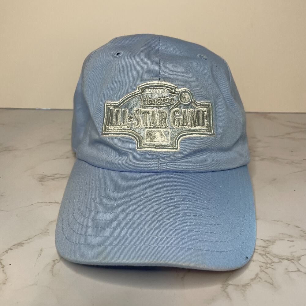 Houston 2004 MLB Baseball All Star Game Hat New Era Cap One Size Light Blue